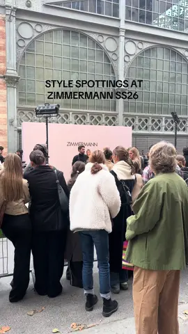 Spotted at Zimmermann’s Paris Fashion Week show 👀 #pfw #stylespotting #styletok #runwayfashion #StreetStyle 