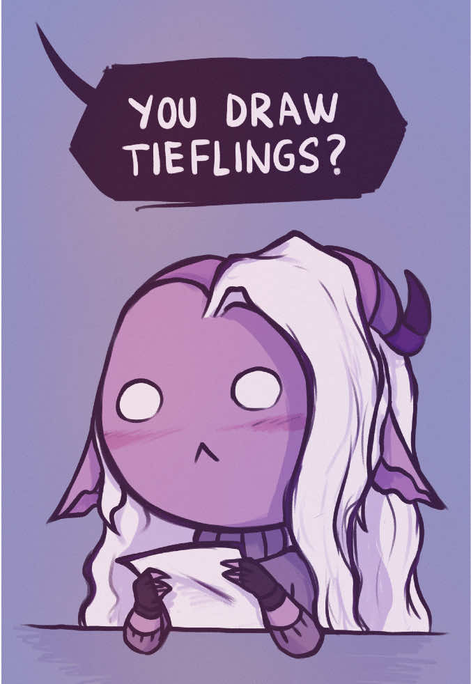 Yes, I draw tieflings (especially Ignis)! :3 And my Vgen commission slots are open for more!  #fyp #digitalart #artistsoftiktok #tiefling #oc #animation #arttrend #fantasy #procreate #dndoc #cuteart 