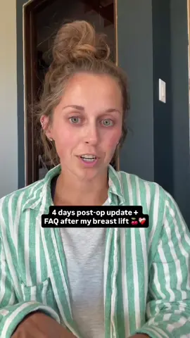 Day 4 post-op & I really have no complaints other than that side effect from my meds 🥴🫠 feeling so thankful the recovery process has been pretty seamless & I’ve been able to resume mostly normal life!!  #breastlift #stayathomemom #honestmotherhood #postpartumjourney #motherhoodunfiltered 
