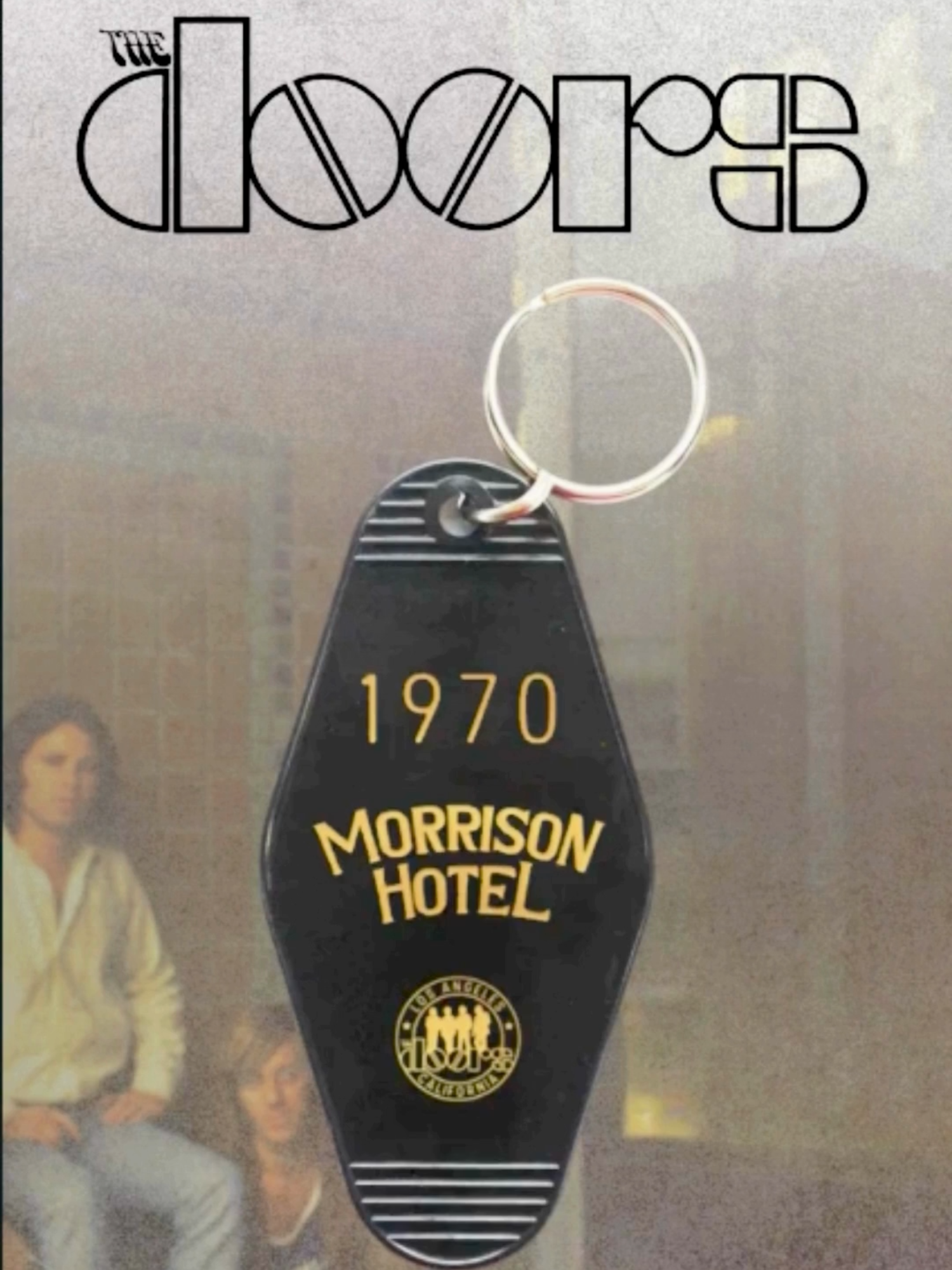 Drive in style with the Morrison Hotel keychain. Remember, “Keep your eyes on the road” and “your hand upon the wheel.” Shop now - link in bio #TheDoors #foryou