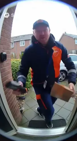 Boriebezorger word helemaal gek door zijn werk😂#sora2 #ai #postnl #doejedans #losjes