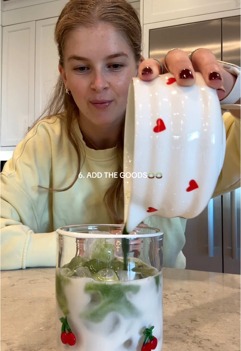 she’s an at home matcha girl now?? #athomematcha #matcha #matchatok #matchalover #matchalatte #lavender #afternoonpickmeup #fundrink #Vlog @Califia Farms @MALK Organics @anthro 