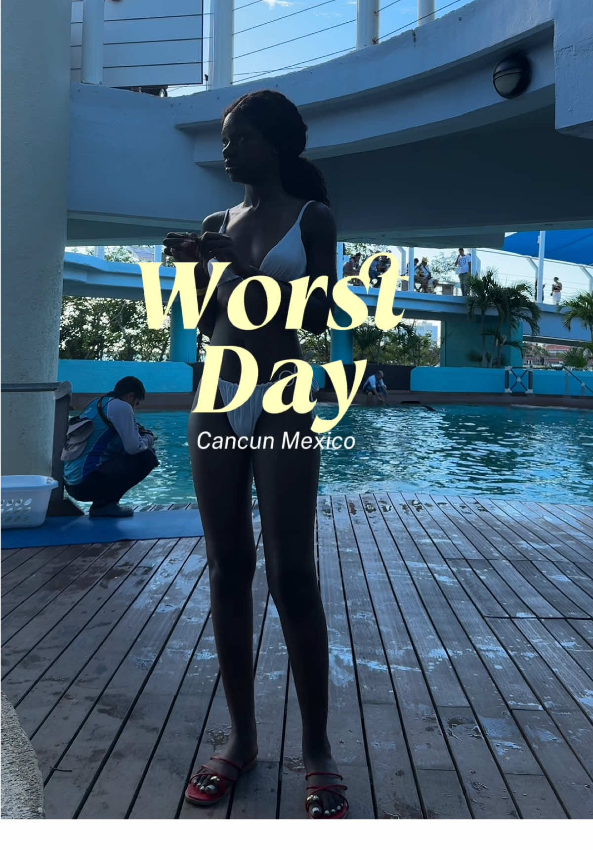 Cancun🥹🥹 ,No pictures with dolphins 😭😭my heart is paining me .. #cancunmexico #cancun #viral #trending #traveltiktok 