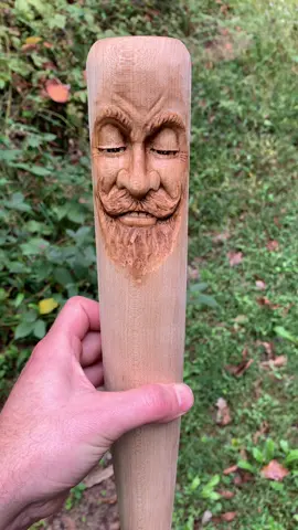 “High and Outside”.. My newest, baseball bat carving :) #baseballbat#woodartideas#woodcarving#artistsoftiktok 