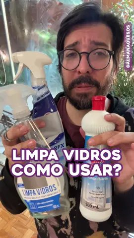 Limpa Vidro NÃO limpa o vidro