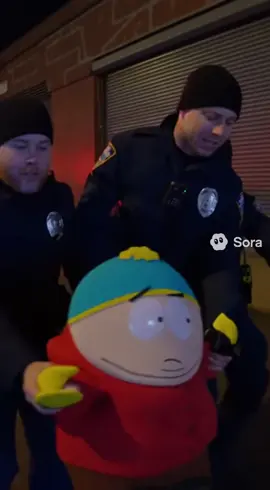 They better respect his authority RN 😤 #bodycam #cartman #policecam #police #sora 