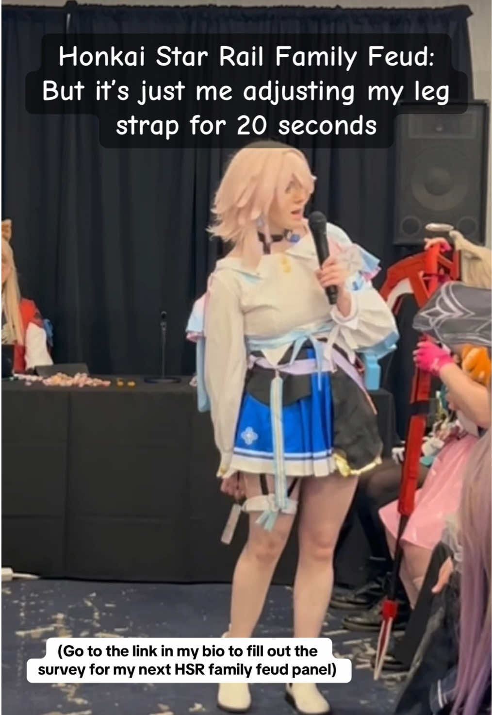 How do so many Hoyoverse characters deal with this??? Ok yall!! I need answers for my next panel. Go to the link in my bio to fill out the survey!!! . #HonkaiStarRail #hsr #march7thcosplay #viral #fyp 