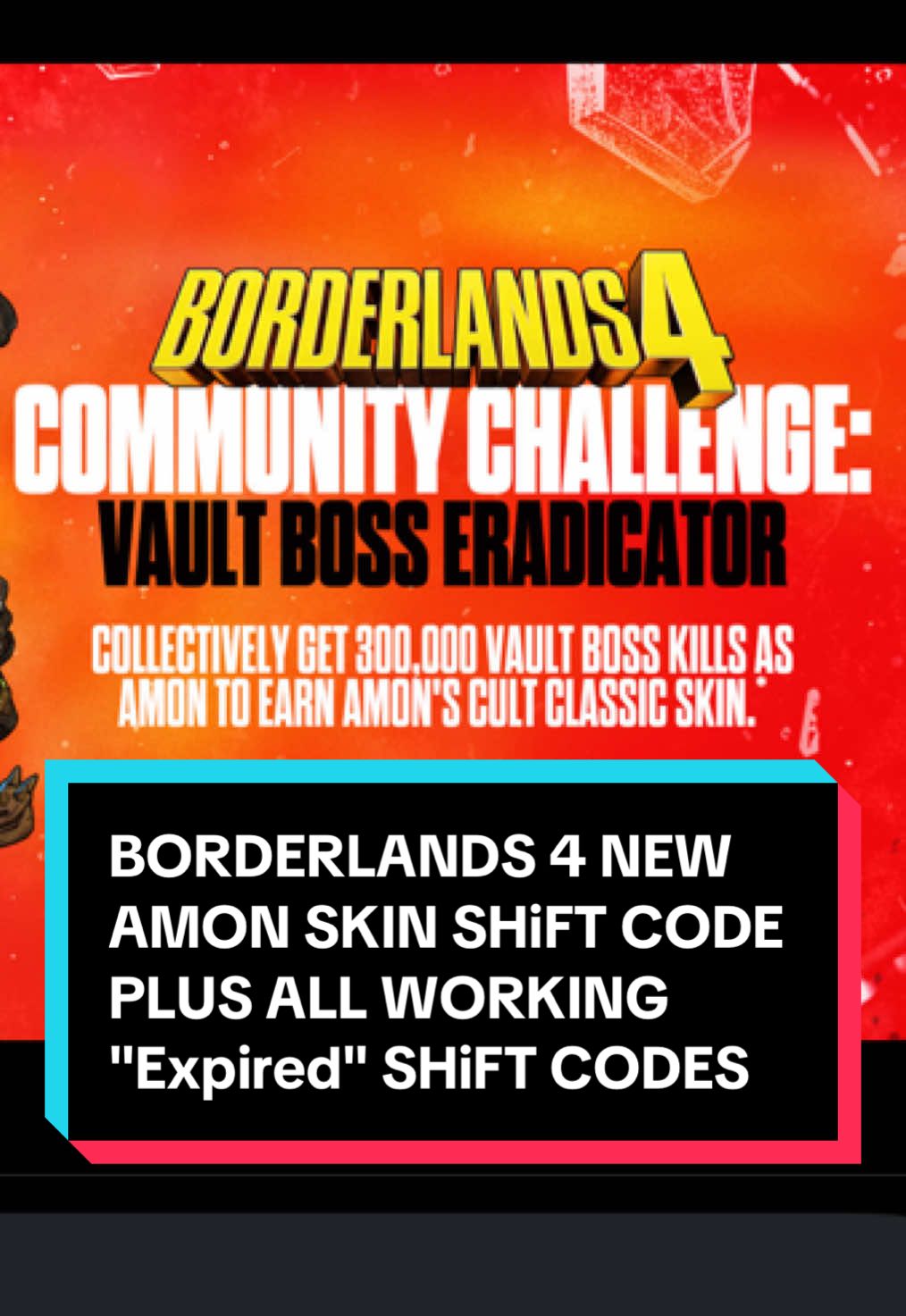 BORDERLANDS 4 AMON SKIN CODE AND WORKING EXPIRED CODES! #Borderlands #Borderlands4 #gaming #fyp 
