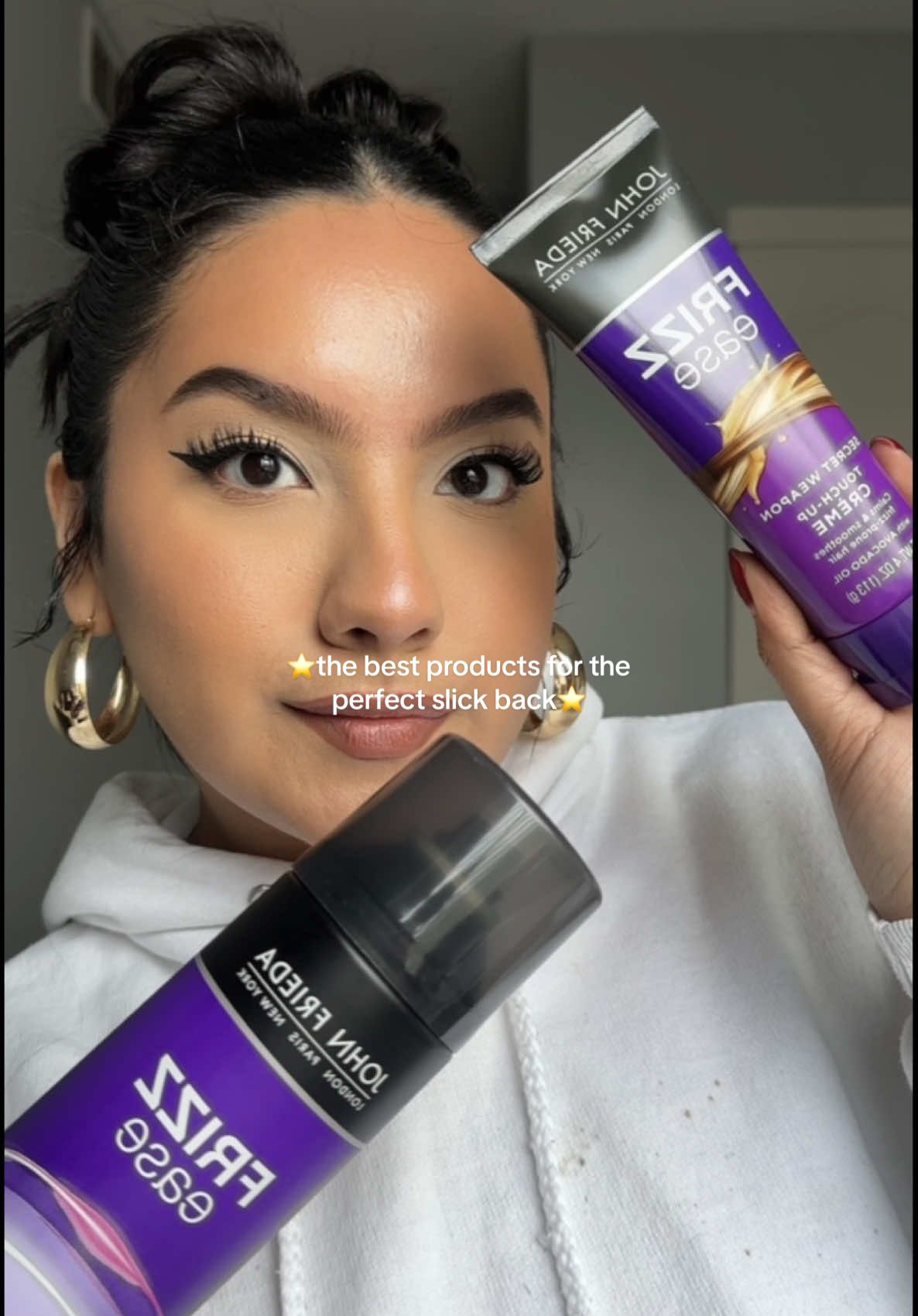 gifted by John Frieda  Shop during Target Circle Week- NOW through October 11th! 🎯 @John Frieda @target #johnfriedapartner#johnfriedapartnerair #hairstyle #slickback #johnfrieda   #johnfriedaus #target 