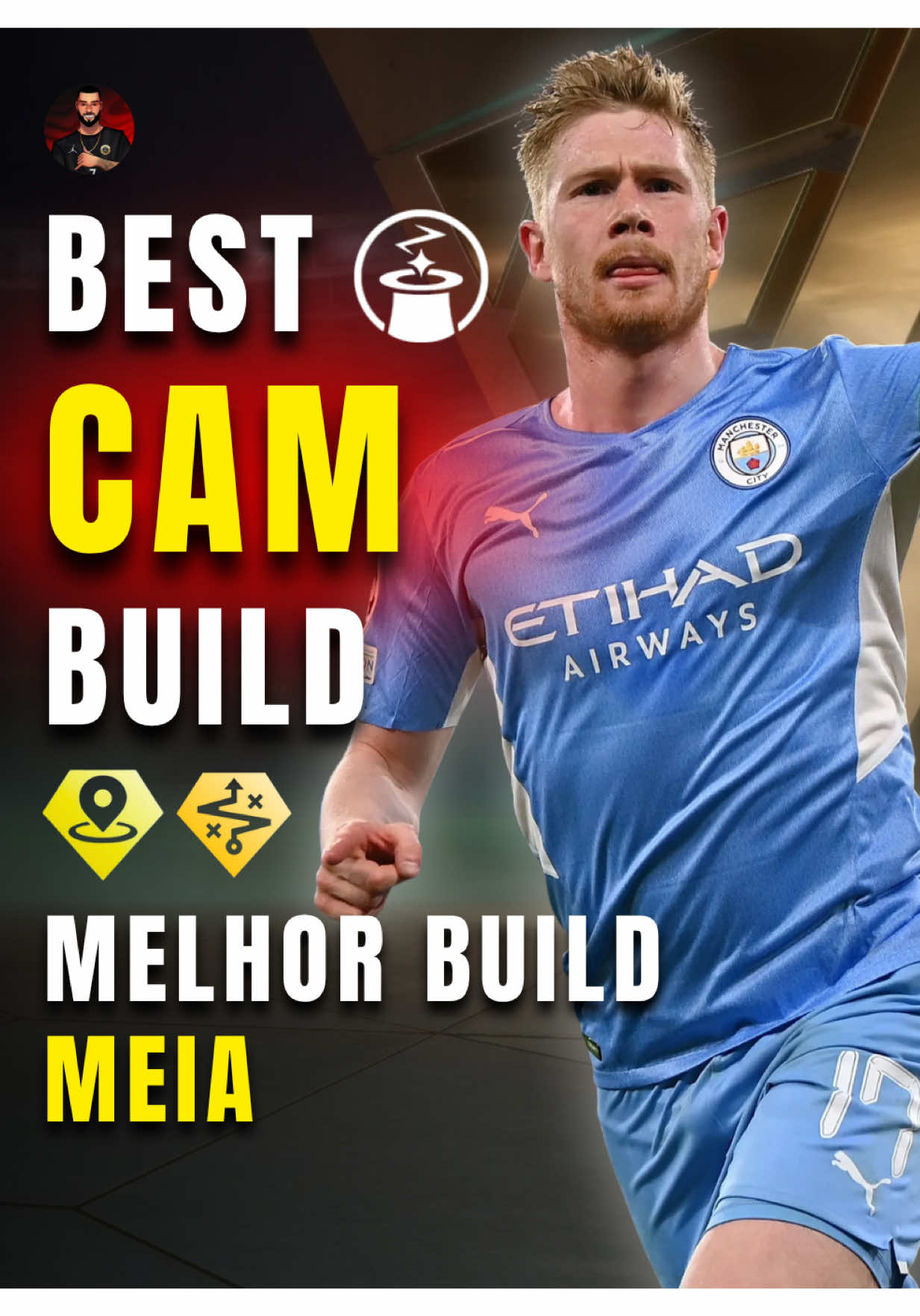 MELHOR BUILD DE MEIA (Arquétipo O Bruxo) | NIVEL 1, 30 e 50 | Clubs EA FC 26 |  OTIMO PASSE! #clubs #eafc26 #ultimateteam #build #CAM 