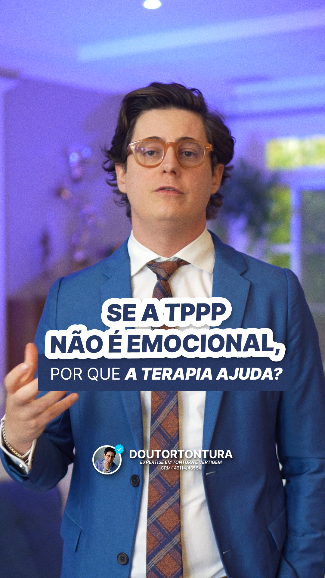 A TPPP não é emocional. Mas a ansiedade, o medo e a frustração alimentam a tontura. A terapia não resolve sozinha, mas acelera a recuperação. Porque mente e corpo trabalham juntos sempre. Você já sentiu que a ansiedade deixa a tontura pior? Escreve aqui nos comentários. Dr. Saulo Nader CRM: 146114 | RQE: 48564 #TPPP #Tontura #Neurologia #SaudeNeurologica #Psicoterapia #NeurologiaePsiquiatria