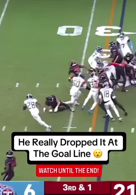 Arizona Cardinals running back Emari Demercado Drops Ball on 1-Inch Line in Thrilling Loss To The Titans! #football #highlights #error #athlete #trending