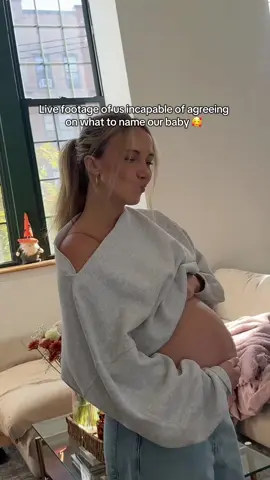 We’ll be doing this all the way into the delivery room at this point #babygirlnames 