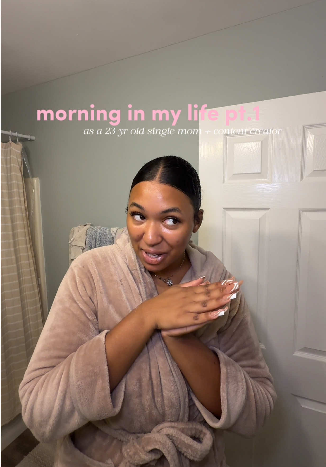 I’m getting ready to film my testimony with my church, and I couldn’t be more excited for this opportunity🥹 It’s crazy what one act of obedience can do😭🙏🏽 grwm pt. 1 as a single mom + content creator!💕 #singlemom #christianmom #grwm