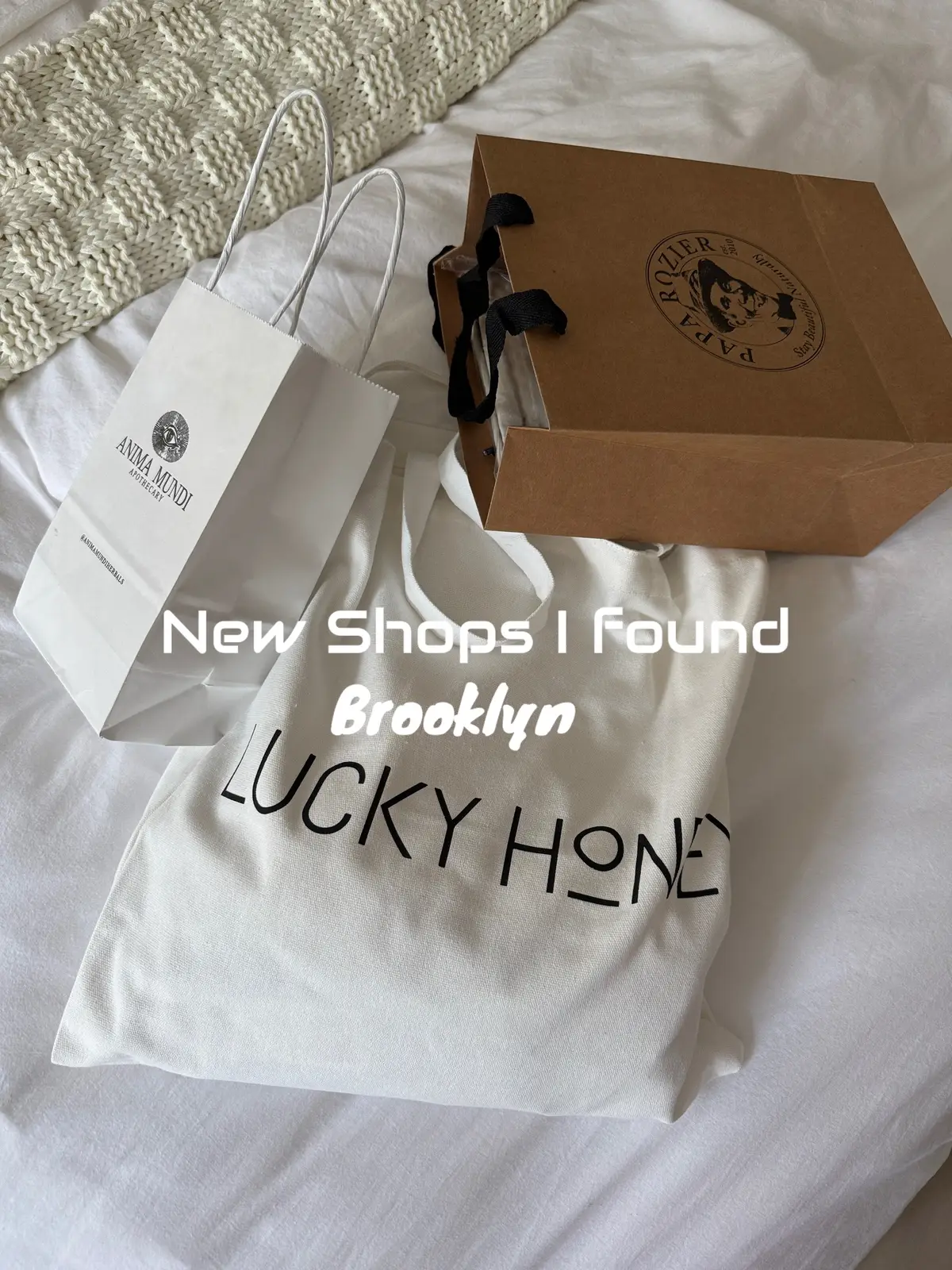 Came across some really cute shops in Brooklyn and had to pick up a few things.  @Lucky Honey  @Papa Rozier  @Anima Mundi Herbals 