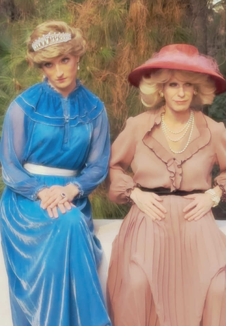 Diana & Camilla 💐👑🐎✨ @Joan Chevalier👠💋 #princessdiana #queendiana #queencamilla #camillaparkerbowles #dianaspencer outfits from @Oysters Vintage Málaga 