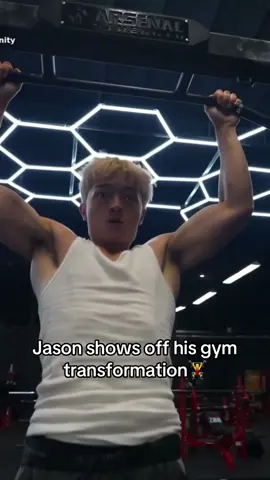 Jason shows off his transformation #jasontheween #faze #subathon #gym