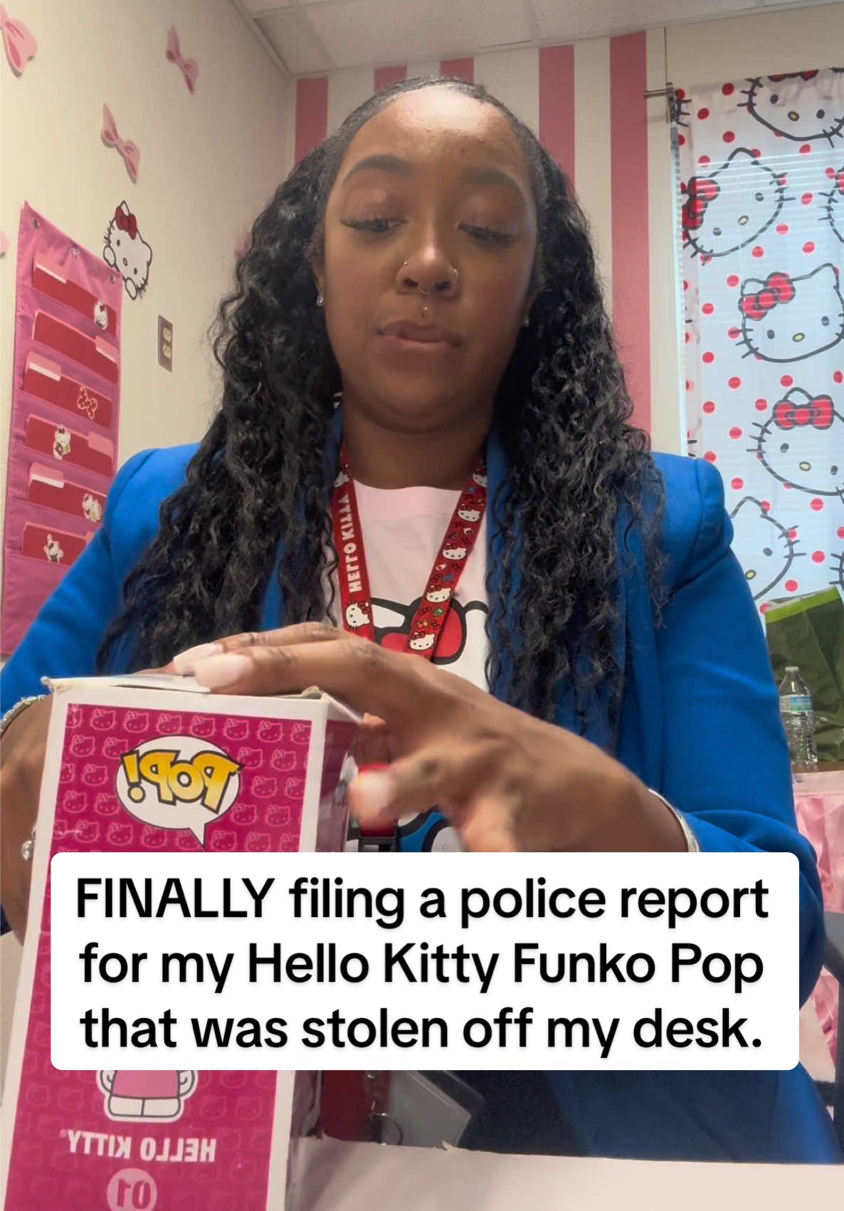 I really thought that my Hello Kitty Funko pop was going to magically appear back on my desk while I was out.🥹  #FYP #teacherlife #TeacherTok #hellokitty #hellokittyfunkopop #foryoupage #classroom 