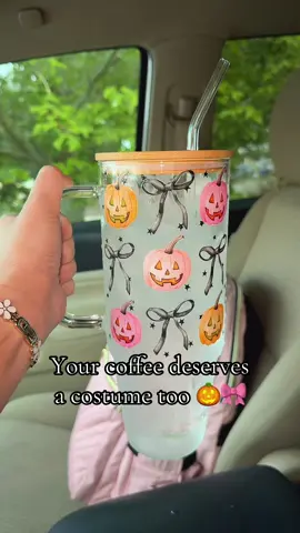 🧡Sip spooky, stay cozy in the cutest glass tumbler for the season! With 7 different styles, you’ll be sure to find one you love! Get your Halloween tumbler now! #halloween #halloweencups #halloweentumbler #halloweenlook #halloween2025 