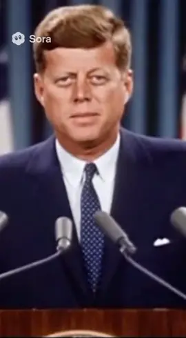 Did John F. Kennedy say this, or is it AI? 🤔 #sora2 #viral #viralvideo #usa🇺🇸 #jfk 