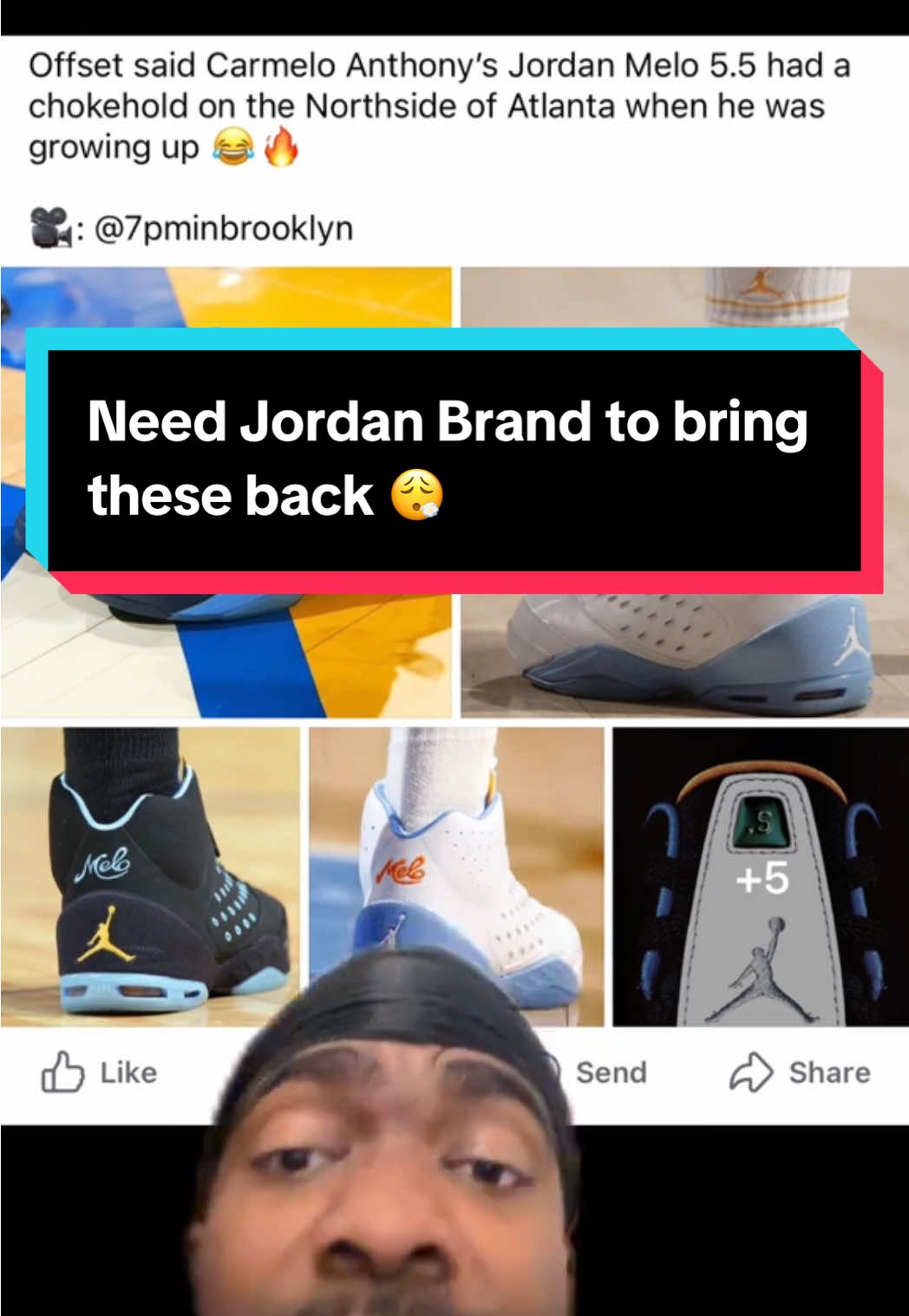 Nah fr I need these too 😭 (via @Doctor KEEF👨🏾‍⚕️) #fyp #jordanmelo #carmeloanthony #sneakerheads #nbashoes