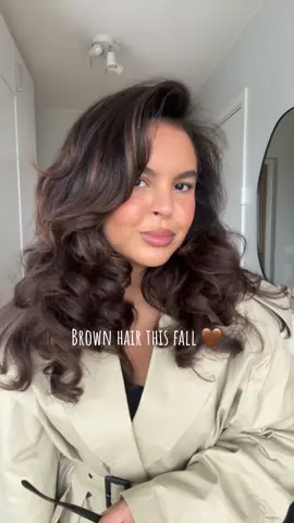 🤎 #fallhair #brownhair 