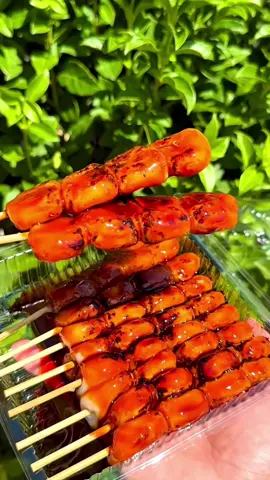 Making Mitarashi dumplings 🥟🤤 (via lG/nai__208)