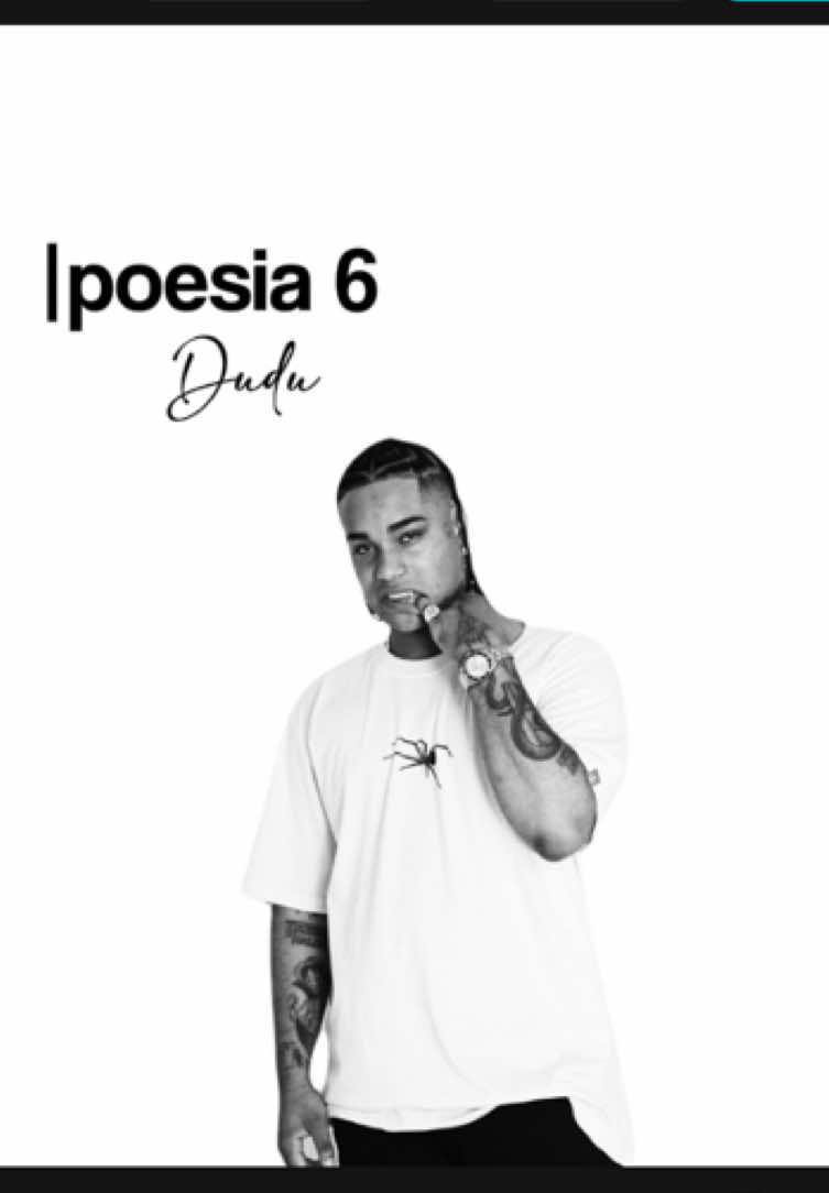Mc dudu - poesia 6 #tipografia #dudumc #poesia6 #fyp #musica 