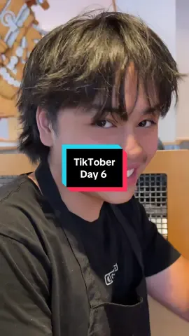 It’s peak time what are we doing😭 ANYWAYS, be niceeee he’s just a babayyyy #tiktober #day6 #chipotle #newhaircut 