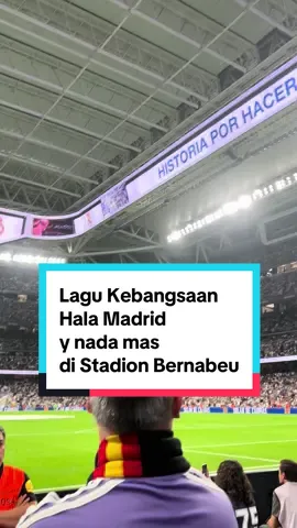Hala Madrid Y Nada Mas at Santiago Bernabeu #realmadrid #santiagobernabeu #fansrealmadrid #halamadrid 