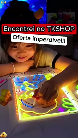 Lousa Luminosa LED 👆👆 #tiktokshopbrasil #tiktokshop #brinquedos 