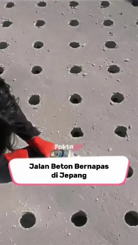 Jalan Beton di Jepang Bisa Menyerap Air 💧🛣️ #Jalan #Jepang #FaktaNyaToko #fyp 