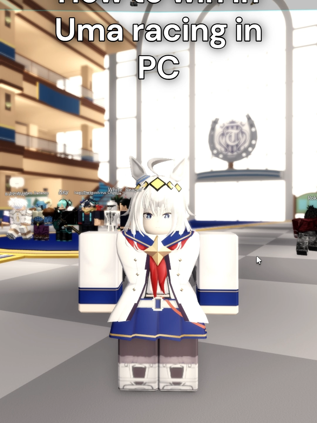 How to win in Uma Racing in PC #roblox#gaming#fyp#umaracing#umamusume#anime
