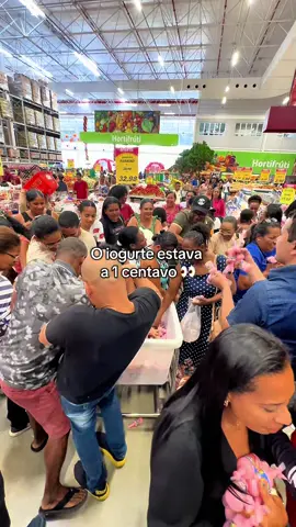 Sim, estava a 1 centavo e NÃO, não estava com vencimento próximo, foi uma oferta relâmpago de inauguração! 😌 (Avisando desde já!) #fy #foryou #supermercado 