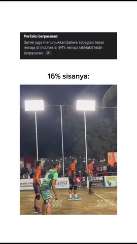 16% sisanya #menikmatihidup #jomblohappy #fyp #volleyball #4u 