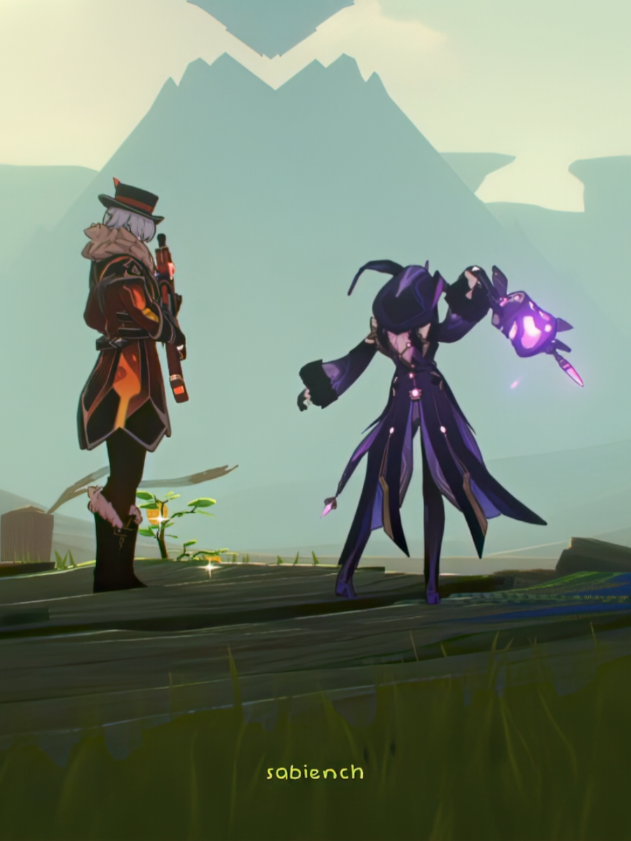 она так мило защищает его | #GenshinImpact #us #us? 