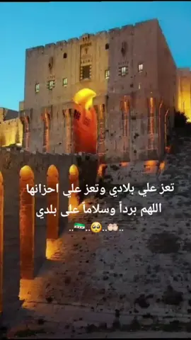 اللهم السلام لحلب بمن فيها وبكل ما فيها برداً وسلاماً يا وطني🥺🤲🏻💚 #سوريا #حلب #💚 #اللهم_النصر 