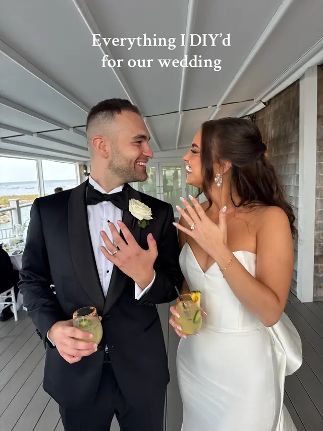 “DIY without looking DIY” was the name of the game for me #weddingdiy #wedding #2025bride #weddingdecor 