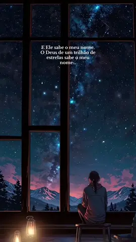 Ele sabe o meu nome. Deus de um trilhão de estrelas sabe o meu nome. 😃#jesus #fe #fy #fyp #boanoite 