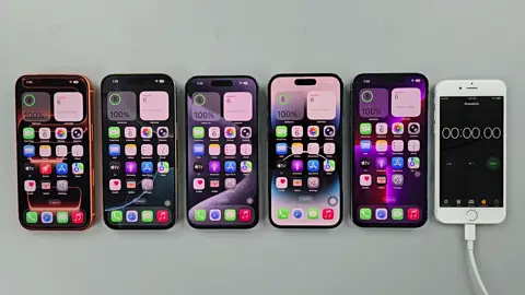 iPhone 17 Pro vs 15 Pro vs 14 Pro vs 13 Pro - Battery Test #iphone17pro #iphone16pro #batterytest 