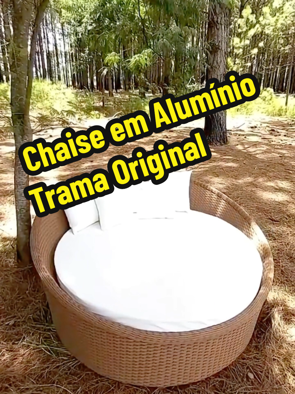 Chaise em Alumínio Trama Original #Kit #Cadeiras #Mesa #Espreguiçadeiras #BalançoNinho 