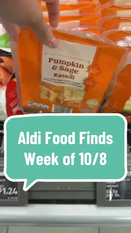 Aldi Food Finds coming 10/8! Short & sweet but some delicious stuff like pumpkin spice streusel bread, pasta pockets, pumpkin ravioli…. What’s on your list?! #aldi #aldiusa #aldifinds #foodreviews #shopping 