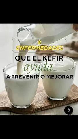 🌿✨ ¿Sabías que el kéfir puede ayudarte a prevenir o mejorar hasta 8 enfermedades? Este poderoso probiótico natural fortalece tu sistema digestivo, mejora tus defensas y equilibra tu cuerpo desde adentro 💪🥛 #Kéfir #SaludNatural #Bienestar #Probióticos #VidaSana  
