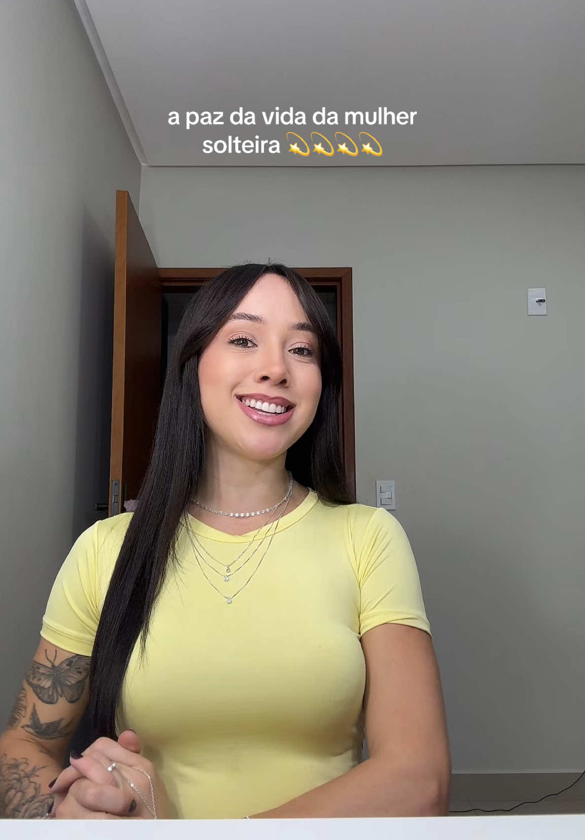 A paz da vida da mulher solteira!! 💫✨🙏🏻💛 #solteira #mulher #date #relacionamento #batepapo 