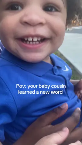 hes so happy to be saying it too 😂 #baby #bad #fyp 