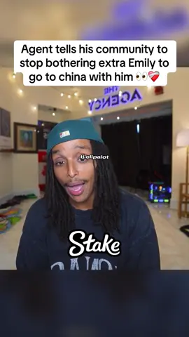 Agent tells his community to stop bothering extra Emily to go to china with him 👀❤️‍🩹 #agent00 #extraemily 