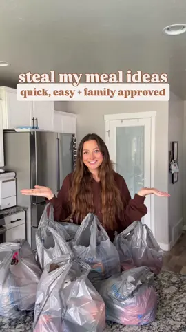 steal my meal ideas ⬇️ here’s what I’ve got planned for the wk!! COMMENT what meal you want to see on my feed this week 🍽️ 🍴dinners:  wendy’s baconator copycat: 96/4 lean ground beef, bacon, better goods 50 cal buns, velveeta cheese slices, light mayo and ketchup  chicken parm flatbread: carb balance tortillas, chicken of choice, marinara sauce, skim mozzarella and butter mixed with seasonings   malibu chicken: panko chicken breast (I use Tyson’s frozen uncooked), ham, Swiss cheese and dipping sauce (light mayo mixed with mustard) high protein broccoli cheddar soup: broccoli, carrots, onion, cheddar cheese, low fat cottage cheese, chicken bone broth and seasonings 🍴side ideas:  oven roasted broccoli, air fryer asparagus bites, steamed green beans, side salad, garlic bread and smiley fries  🍴snacks: buffalo chicken wontons: wonton wrappers, canned chicken, light laughing cow cheese and buffalo sauce  high protein @KodiakCakes blueberry muffins babybel bombs: babybel cheese, quest protein chips and egg ham + cheese pockets: ham, cheddar cheese and crescent rolls apple + pumpkin cheesecake rice cakes: rice cakes, vanilla nonfat Greek yogurt, zero sugar jell-o cheesecake mix, honey, pumpkin pureee, apple and pumpkin pie spice ⚡️240+ high protein recipes + shoppable grocery lists available on my website allthingslexington .com  #highproteinmeals #mealsfortheweek #familymeals #crockpotmeals #busymommeals 