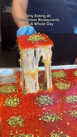 Only eating at Palestinian Restaurants for a full day with @Munchie Peachy 1) @FlamingStove Palestinian Style Shawarma 2) Louf Palestinian Food (invited) 3) @Kunafas  #palestinianfood #palestinian #kunafa #shawarma #eating 
