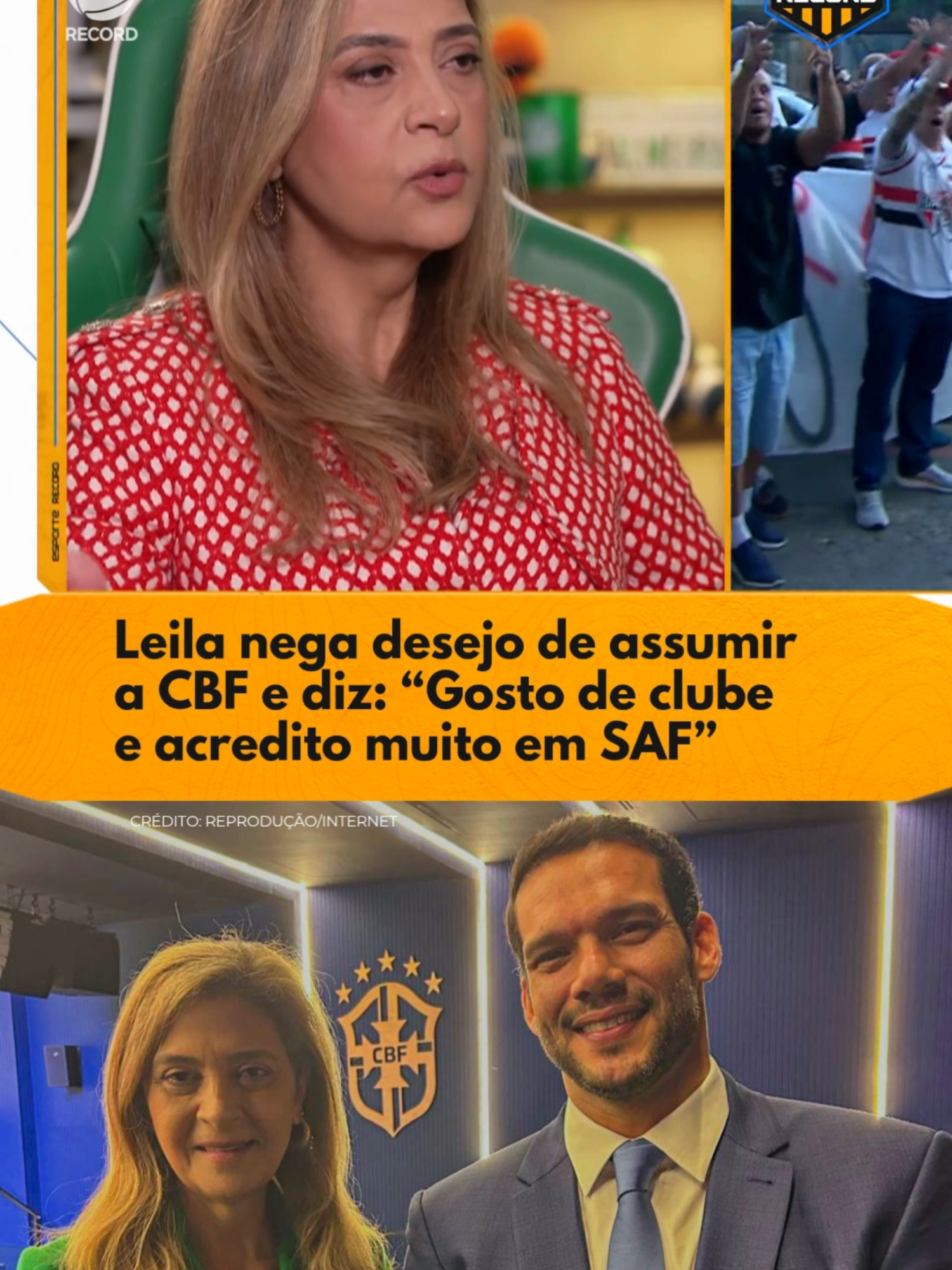 A presidente do Palmeiras, Leila Pereira, voltou a comentar sobre a Sociedade Anônima do Futebol (SAF) e destacou a importância de preservar a saúde financeira dos clubes brasileiros. Em entrevista ao #EsporteRecord, a dirigente afirmou não querer ver equipes rivais em situação de calamidade. Para Leila, a fragilidade de alguns times compromete a competitividade das competições. Acompanhe! ⚽ Assista ao #EsporteRecord todo domingo, às 23h, na tela da RECORD, no R7.com e nas plataformas digitais