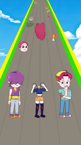 HELP MIRA to CHOOSE Abby vs Mystery in LOVE or MONEY Run Challenge | KPOP DEMON HUNTERS Animation #animation #cartoon #fyp #viral 